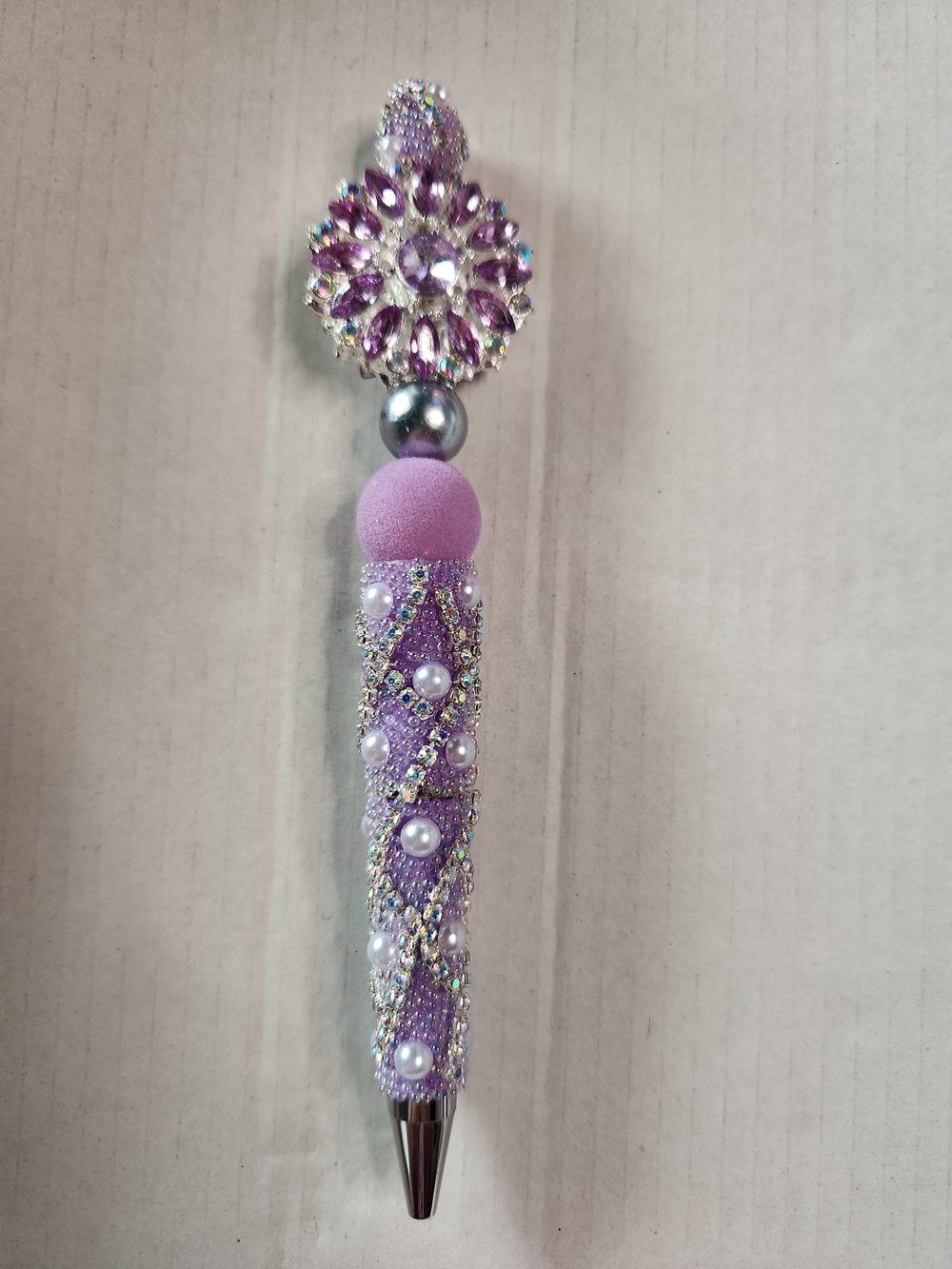 Sparkling Lavender Jeweled Ballpoint Pen